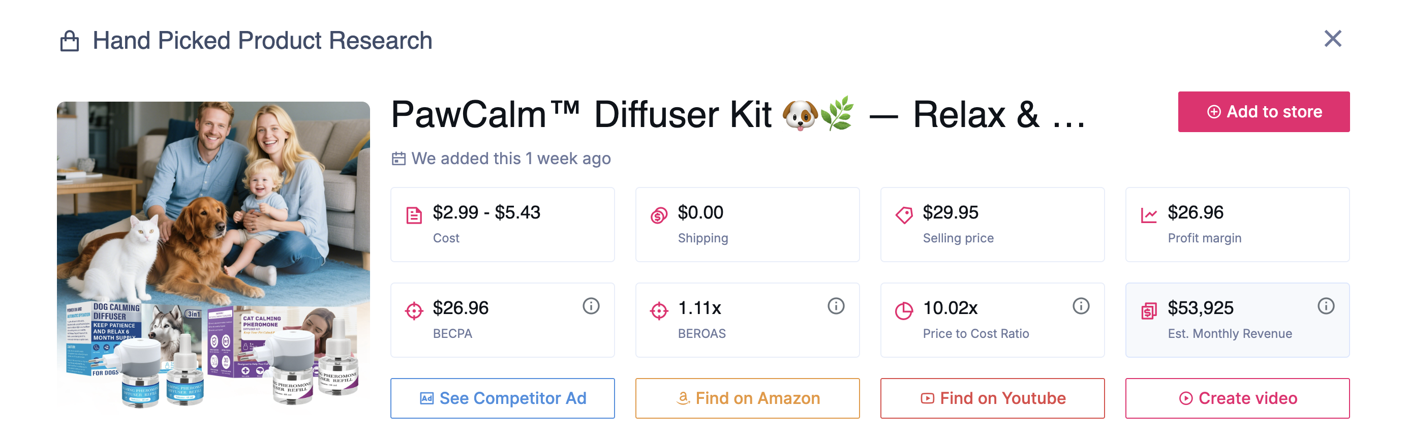 PawCalm Diffuser Kit 