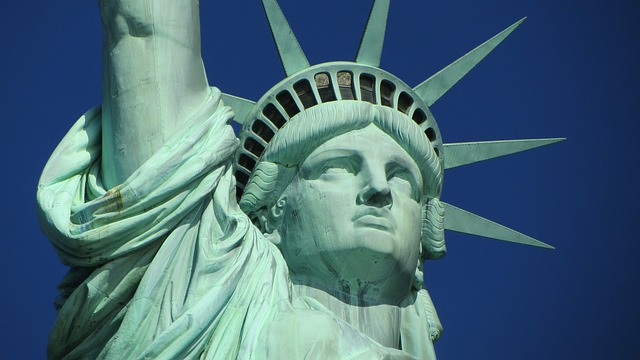statue of liberty, new york, statue, New York City, neighboring Hoboken, Staten Island, Hudson River, 