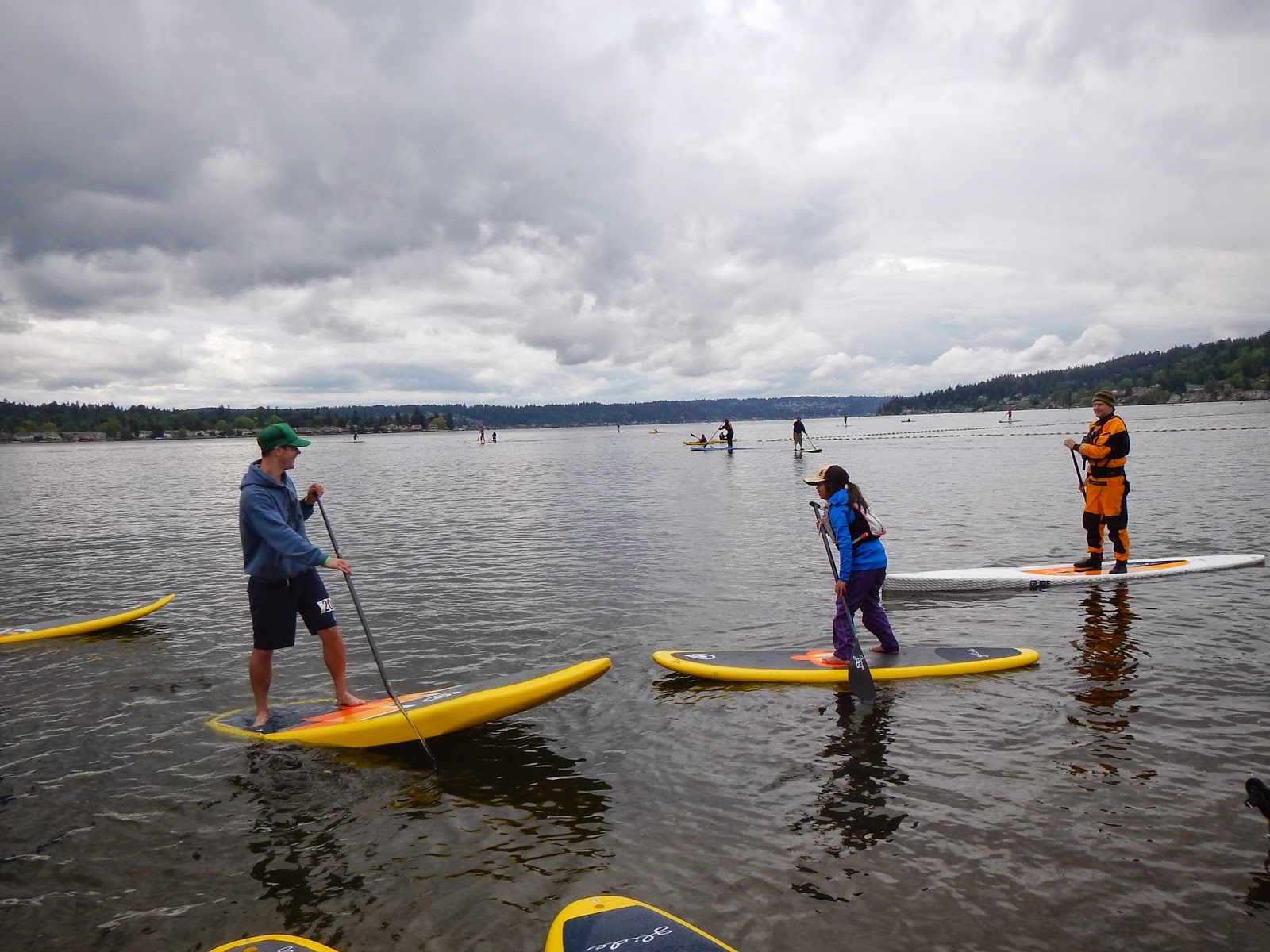 man on a paddle board