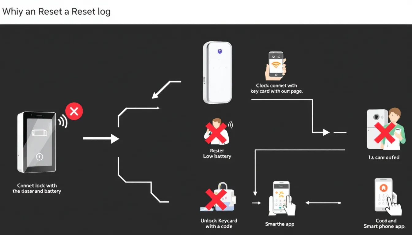 An overview of common reasons for resetting a smart lock.