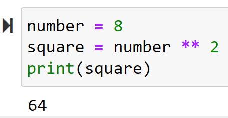 Squaring with Exponent Operator