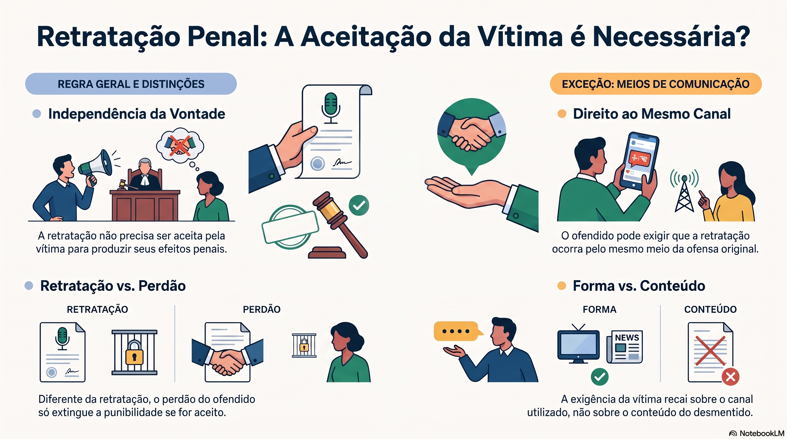 A retratação depende da aceitação do ofendido?