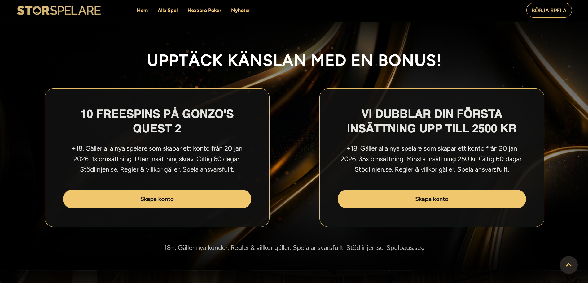 storspelare bonus
