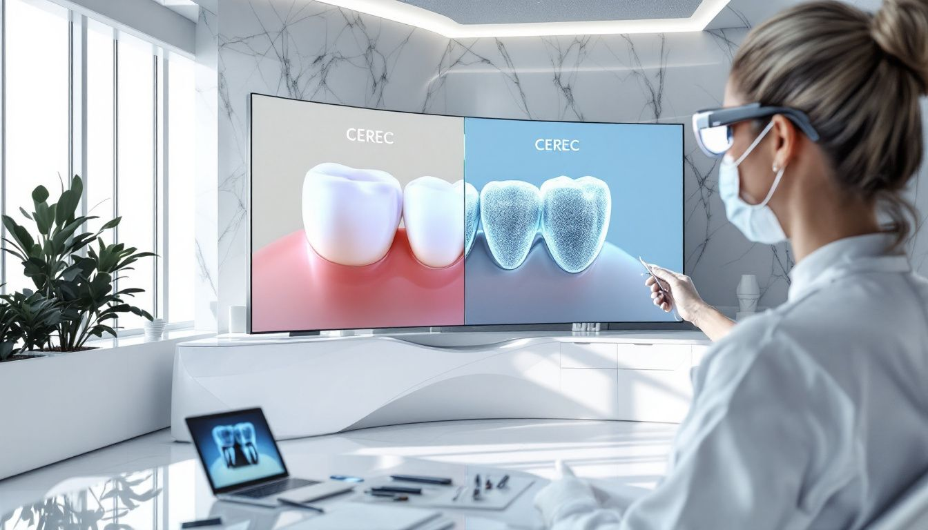 Cost comparison of CEREC crowns and traditional crowns.
