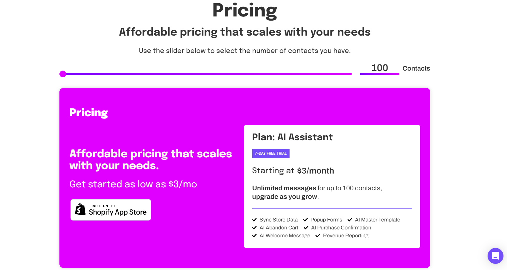 tinyEinstein Pricing