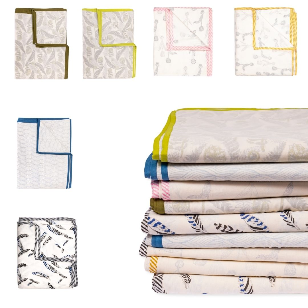 Selection of Shades of Cool London original Dohar blankets 