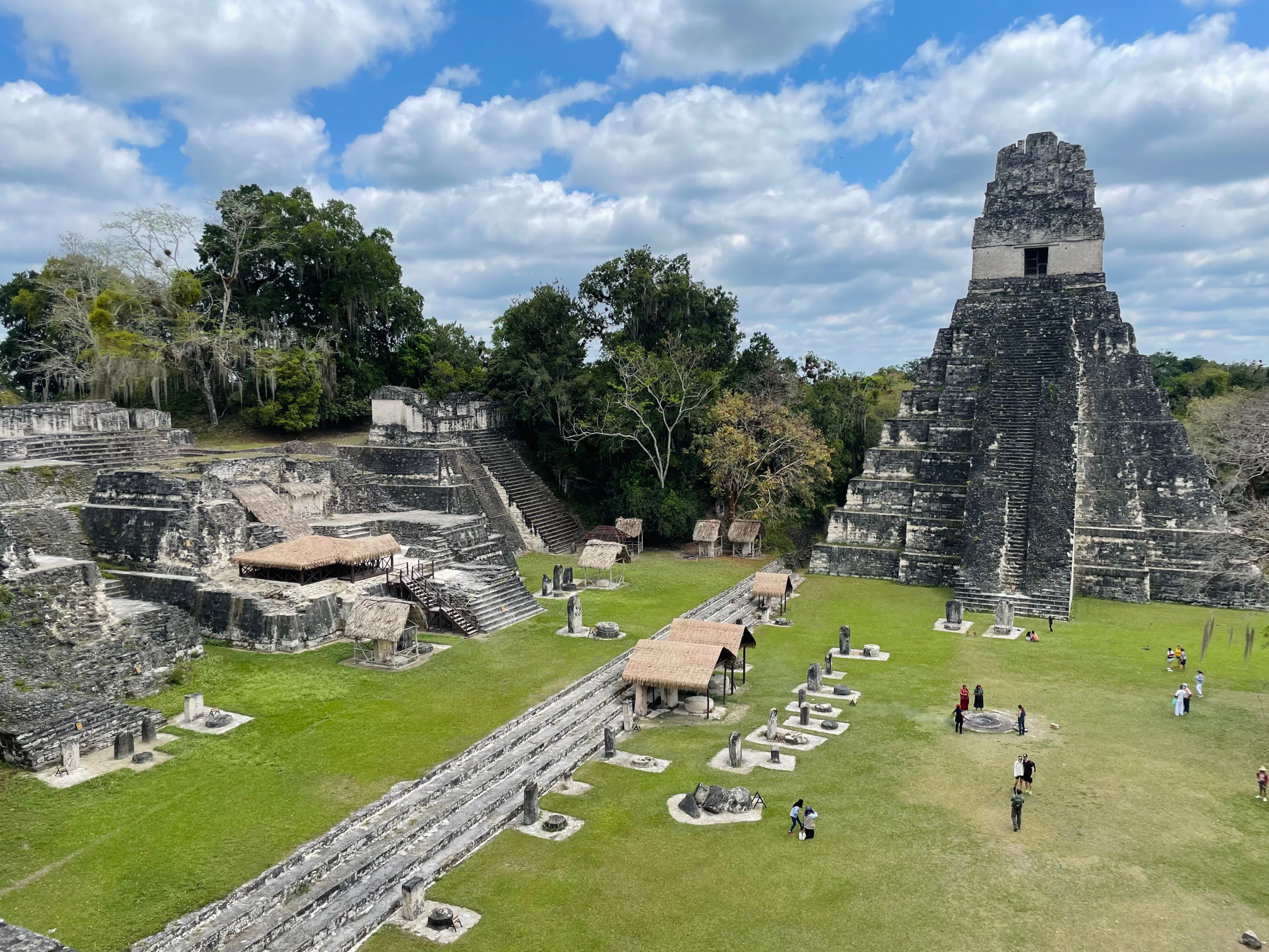 The iconic main plaza at Tikal