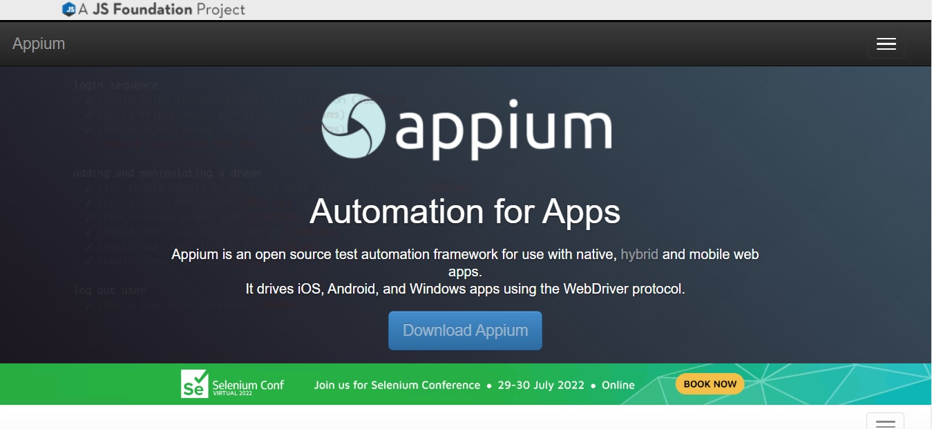 8. Appium