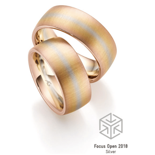 Vestuviniai žiedai su natūraliu aukso perėjimu – MELTING COLOURS kolekcija - fashiongold.lt