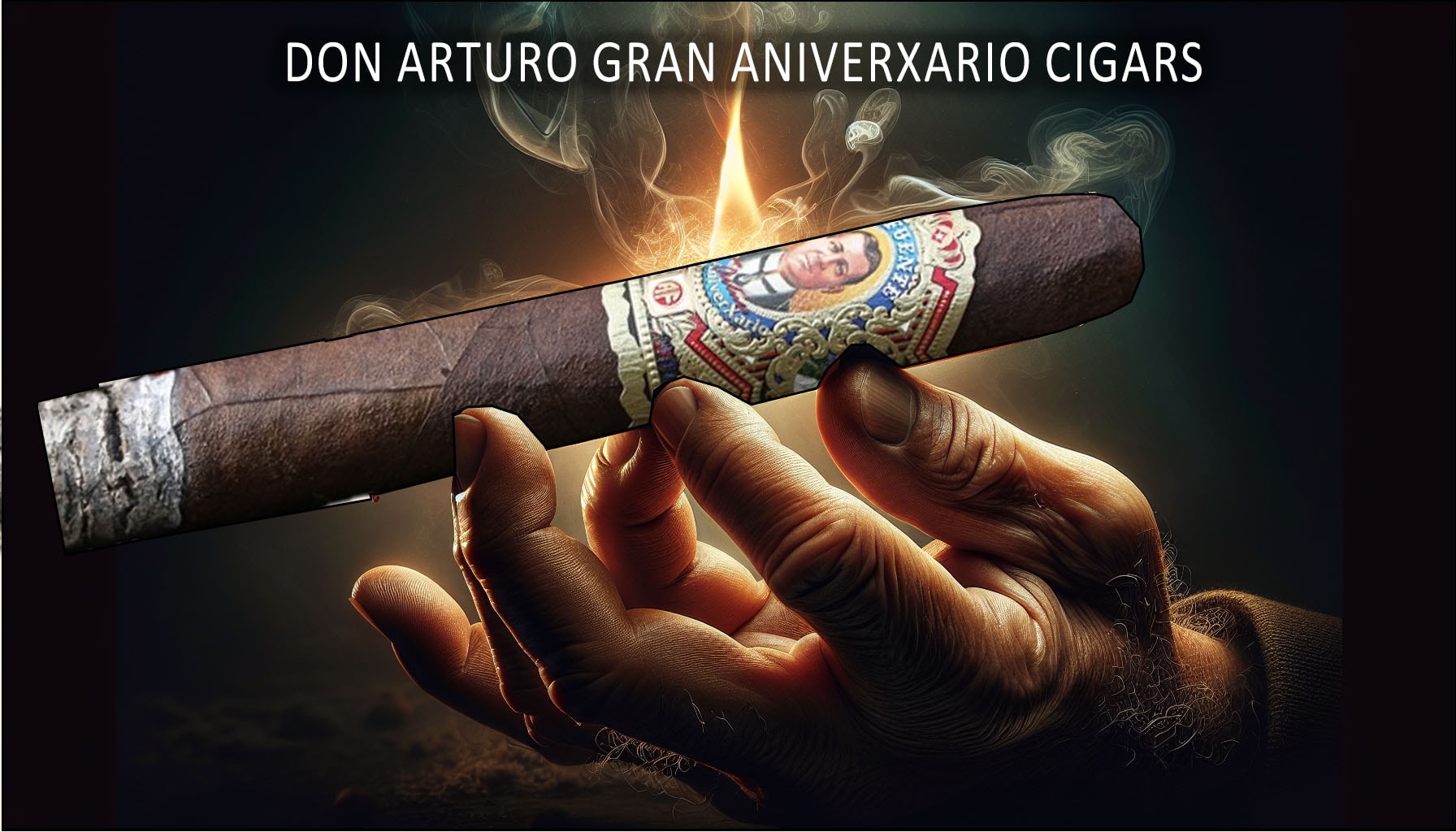 Artistic representation of the meticulous construction of the Don Arturo Gran AniverXario cigars