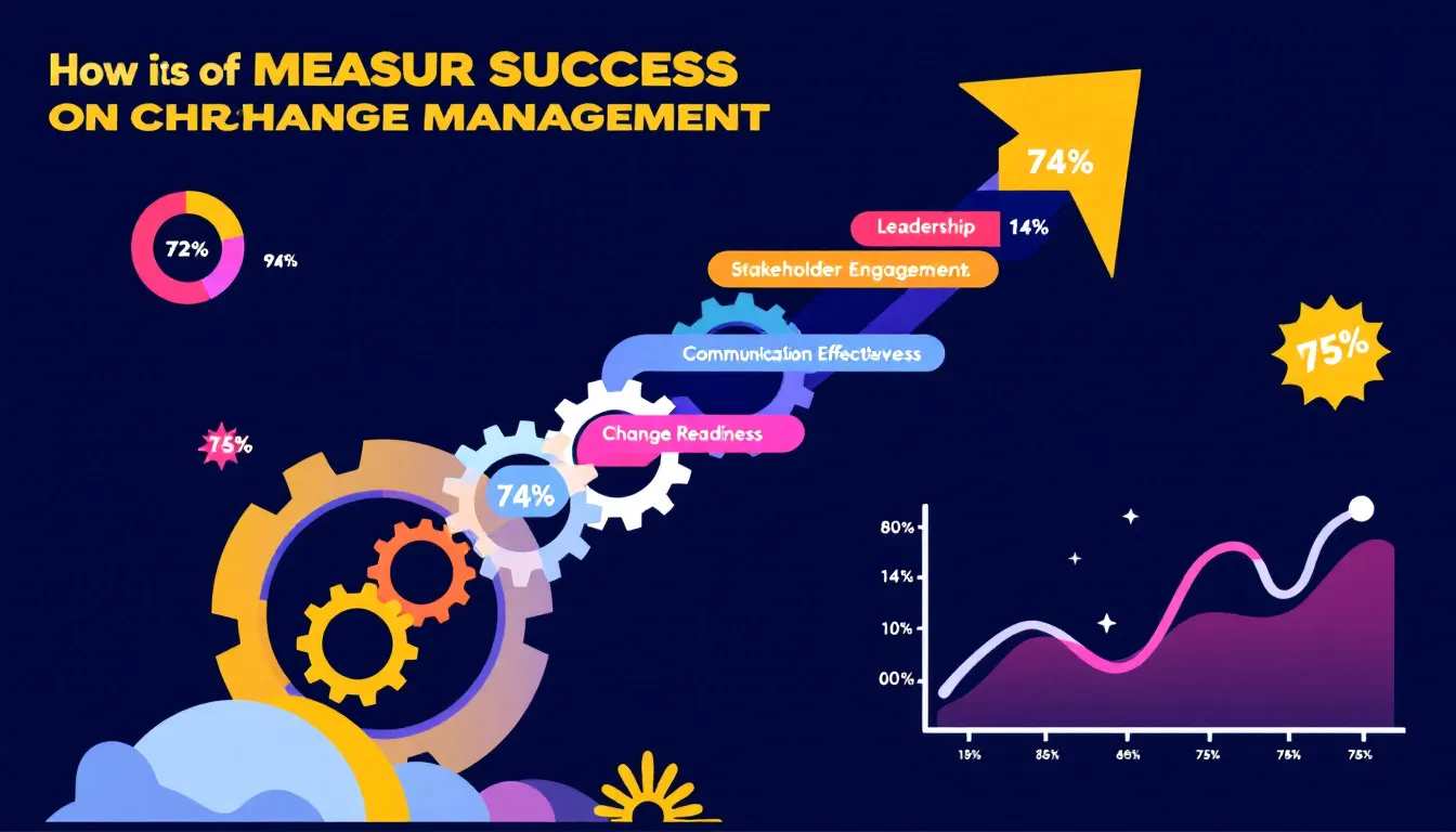 A visual representation of measuring success in change management.