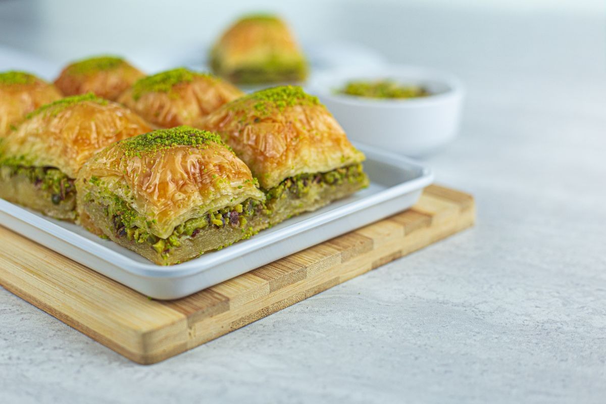 Baklava is made using phyllo pastry.