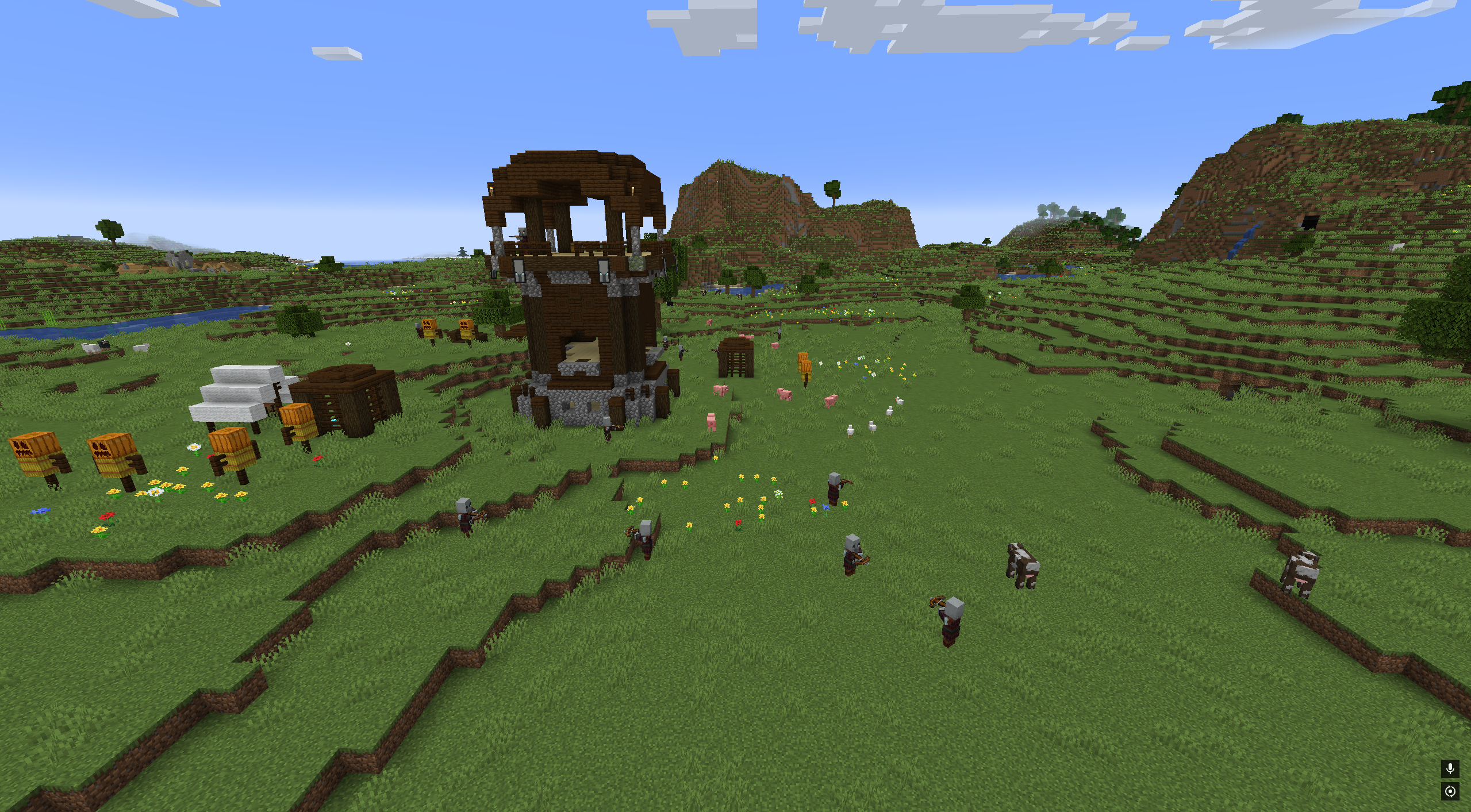 These Outposts consist of a tall tower with a big platform.