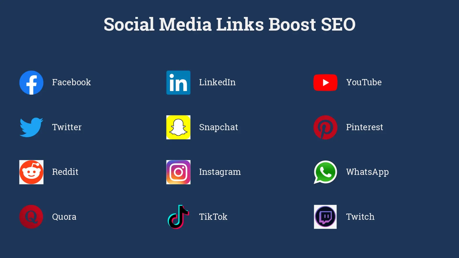 List of social media platforms with accompanying logos