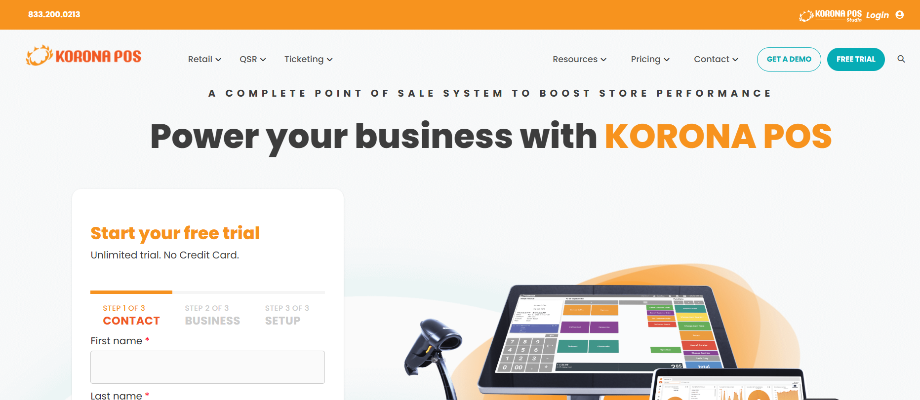 KORONA POS inventory management software for small business