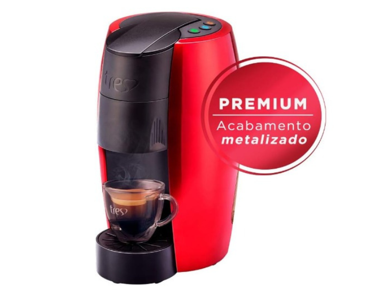 Cafeteira Lov Três Corações Premium. Imagem: www.amazon.com.br.