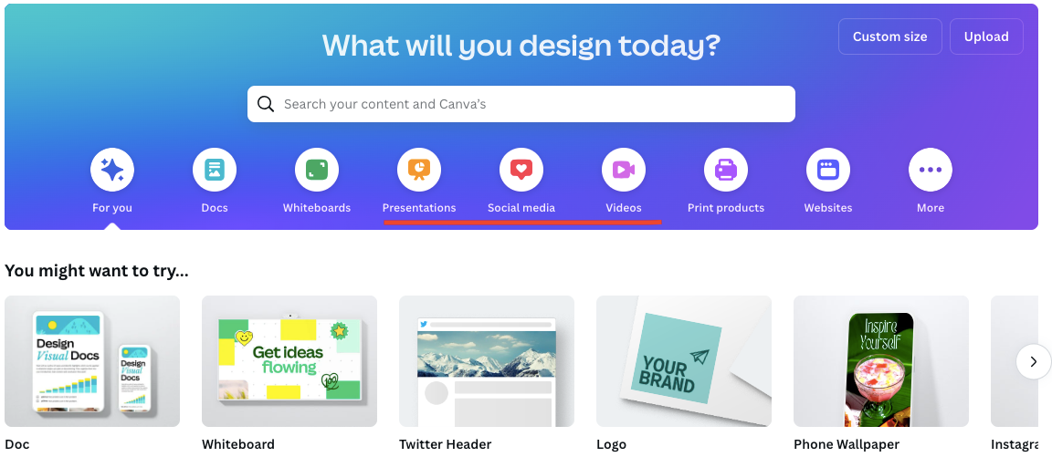 Canva for creating marketing material