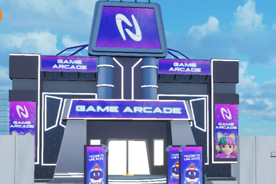 Game Arcade, salah satu area di platform metaverse indonesia MetaNesia