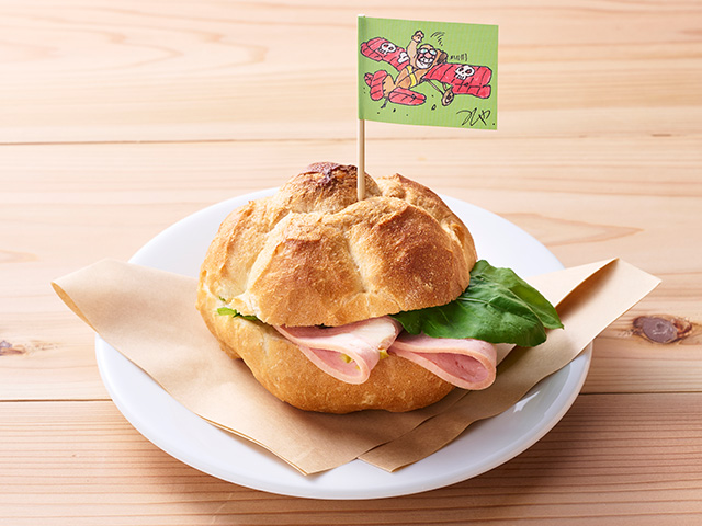 Mortadella Ham Sandwich