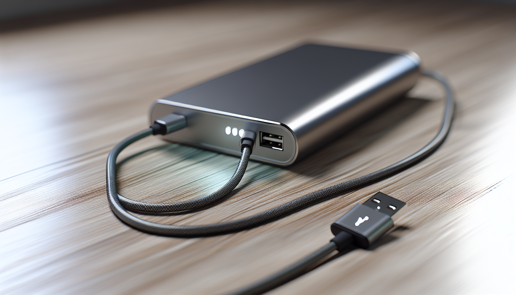 High-quality USB cable and power bank