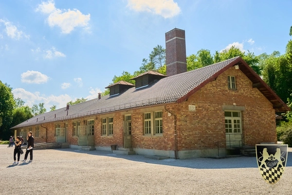Gas chambers of the Dachau concentration camp from the outside on one of our tours