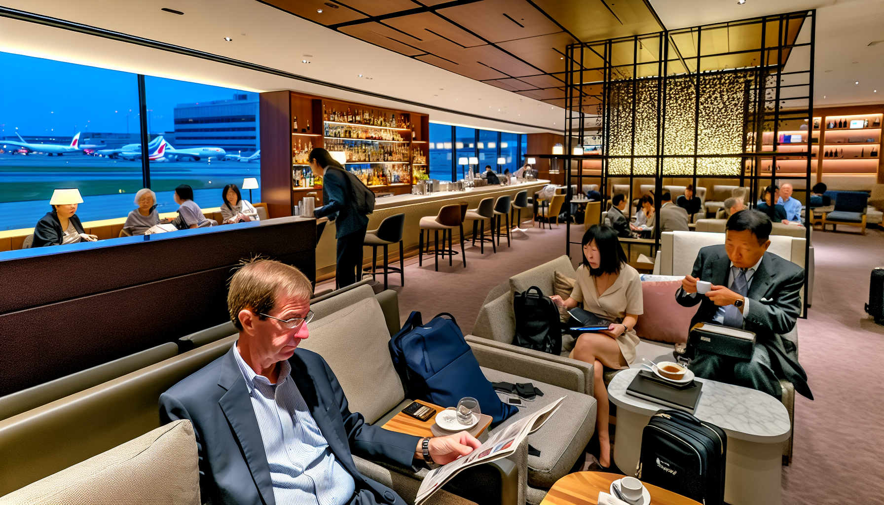 Access to Lounges for Japan Airlines Passengers at JFK Airport