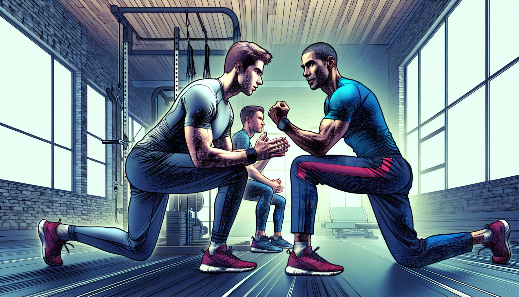 Character seeking advice from a certified personal trainer