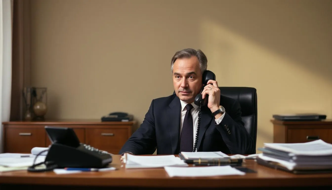 A person on the phone following up on a credit dispute.