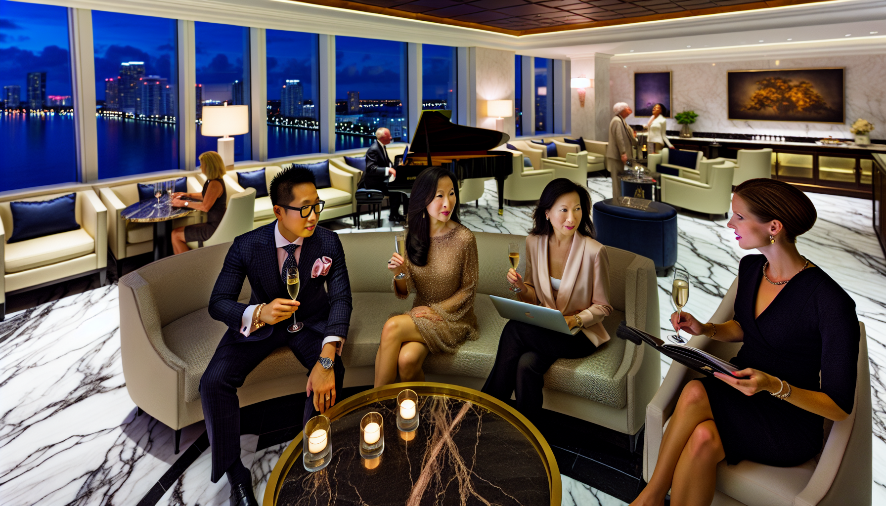 Exclusive Club Lounge experience at Ritz Carlton Fort Lauderdale