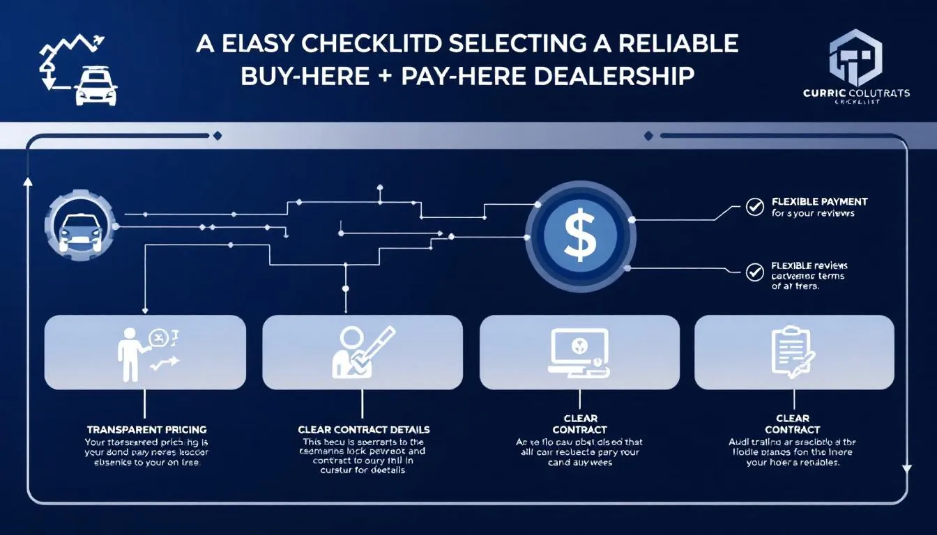 Checklist for choosing a dealership