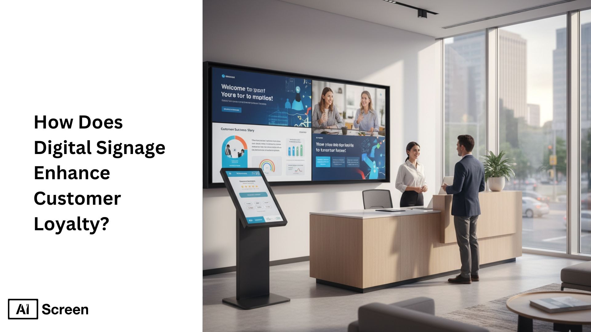 How Does Digital Signage Enhance Customer Loyalty? 1 digital signage displays enhancing customer loyalty