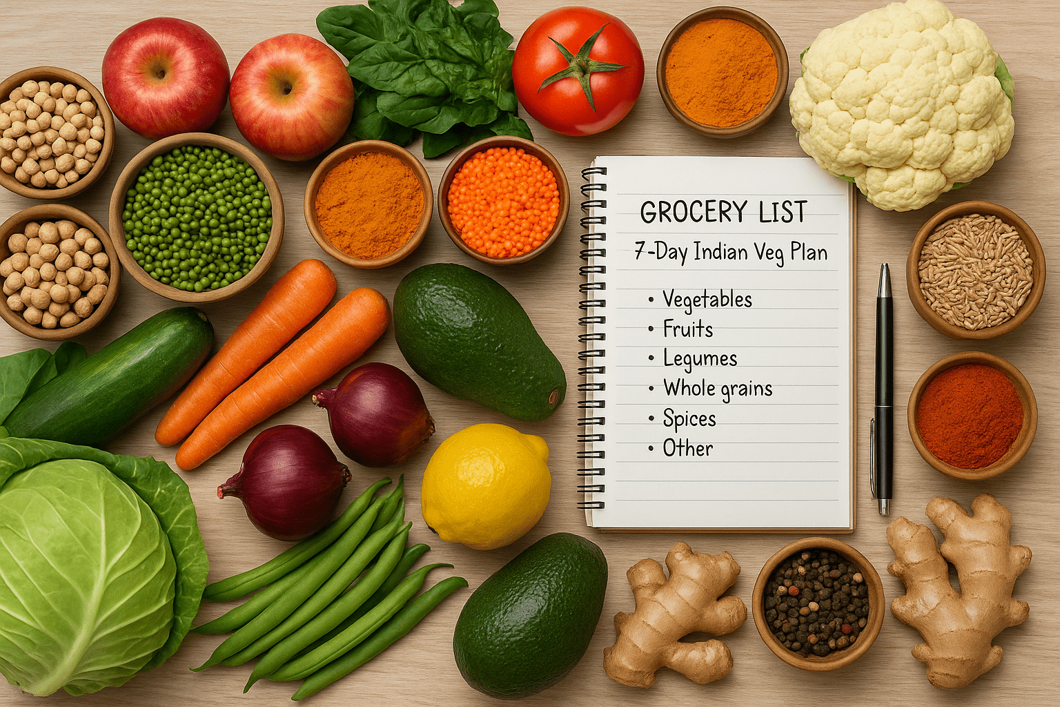 Grocery List to Results: The Balance Bite Way to a 7-Day Indian Veg Plan That Sticks