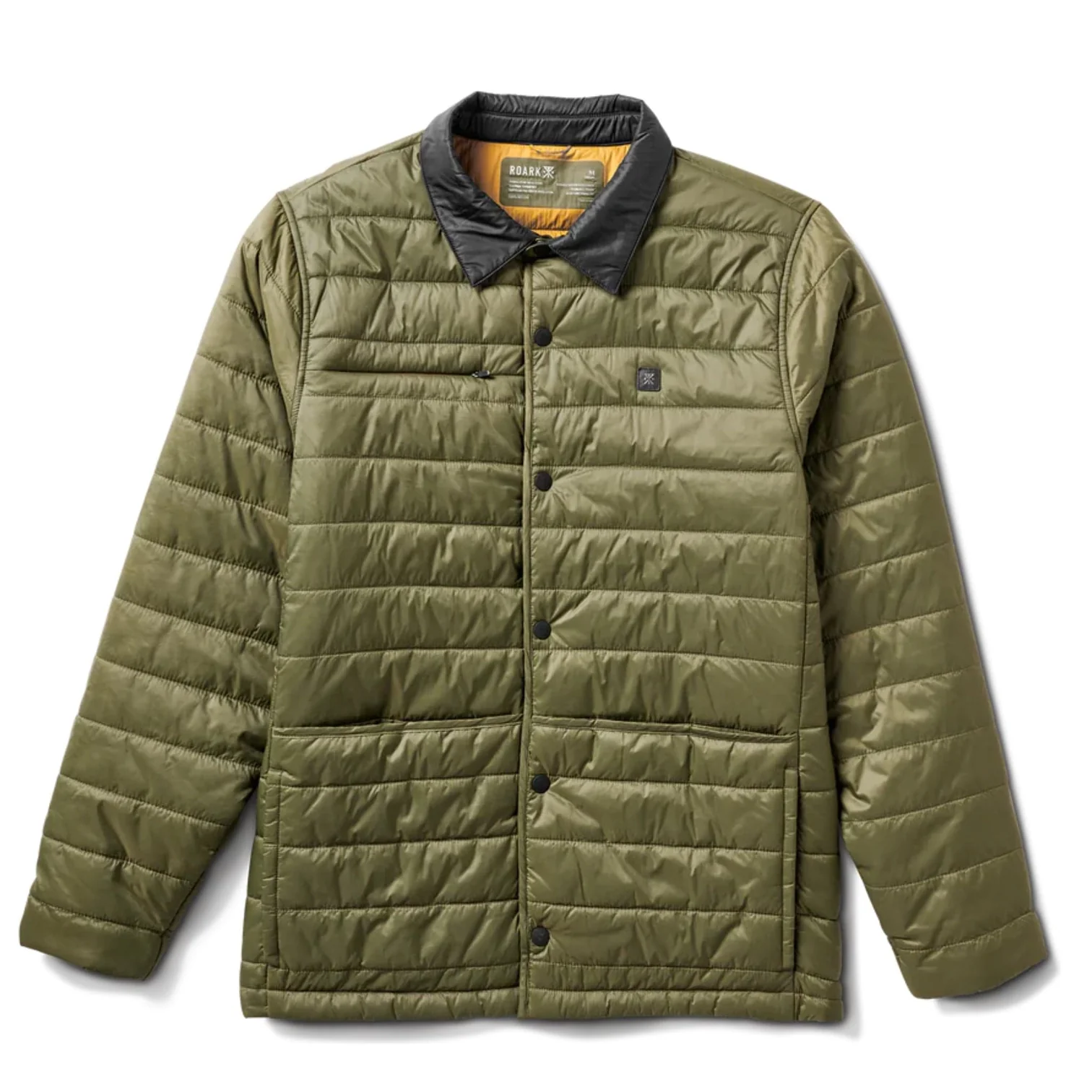 Roark Clothing Olive Jacket with Locations in Laguna Beach