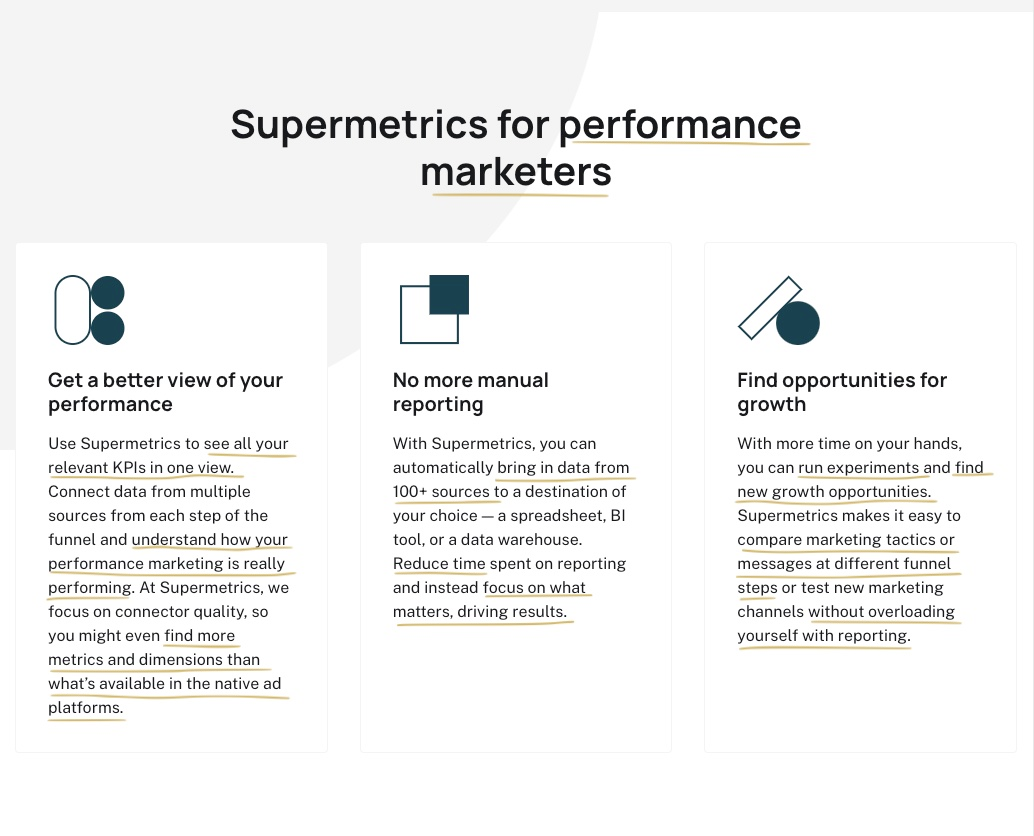 Supermetrics for performance marketers