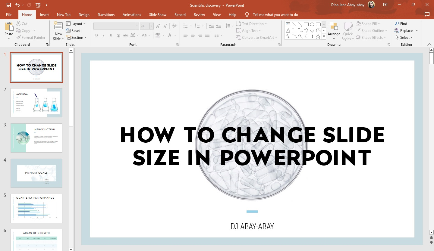 Open your PowerPoint presentation.