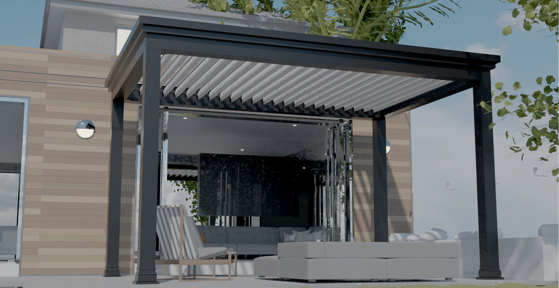 motorized new pergola