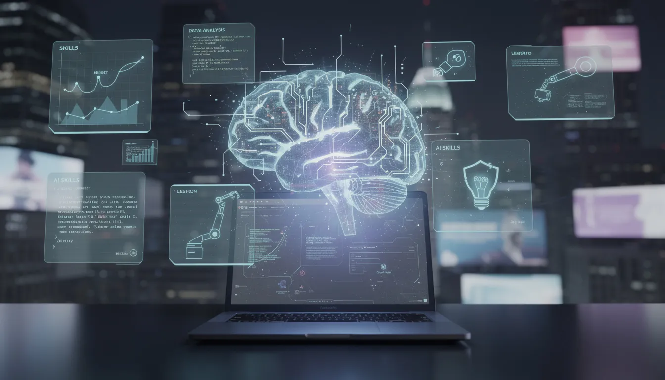 Das Bild zeigt eine Gruppe von Fachleuten, die sich um einen Tisch versammelt haben und über den Einsatz von Künstlicher Intelligenz in Schweizer KMU diskutieren. Auf dem Tisch liegen verschiedene KI-Tools und Dokumente, die die Chancen und Herausforderungen der KI-Nutzung im Arbeitsalltag beleuchten.