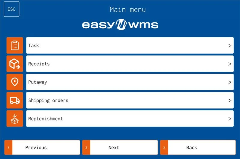 Interfaz Easy WMS de Mecalux