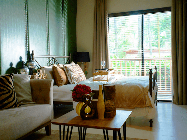 This unit is one of the premium one-bedroom luxury condominium units at Alpine Villas. 