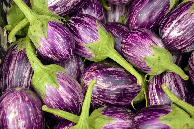 eggplant, fruit, vegetables
