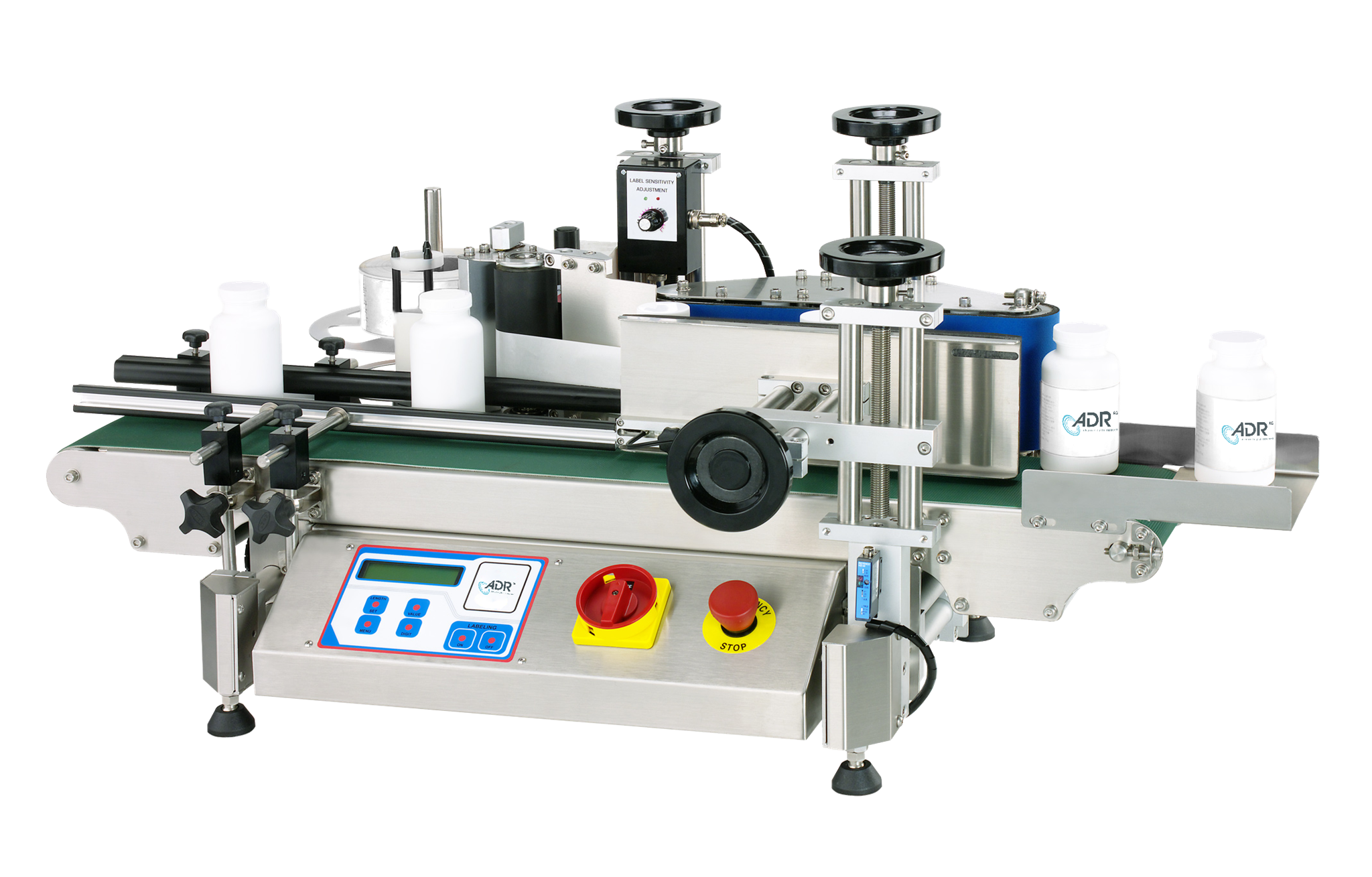 LAB8050 - A Labeling Machine for Bottles, Cans, and Cylindrical Containers