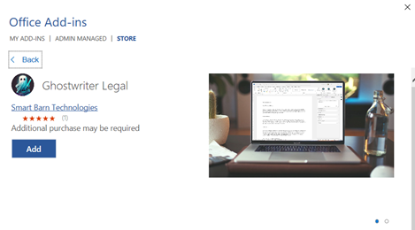 Ghostwriter Legal for Microsoft Word.