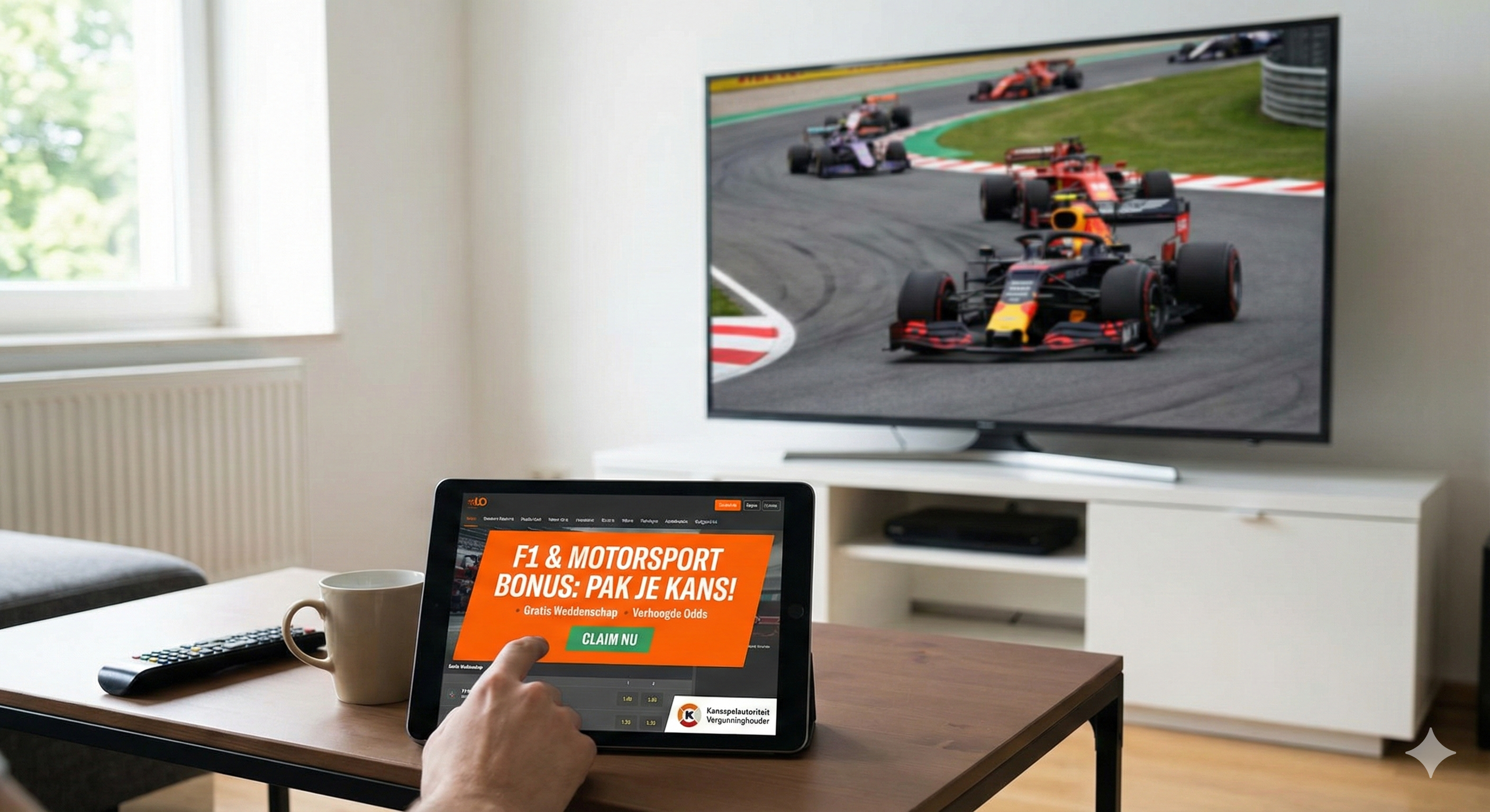 F1 en motorsport bonus met gratis weddenschap en verhoogde quoteringen