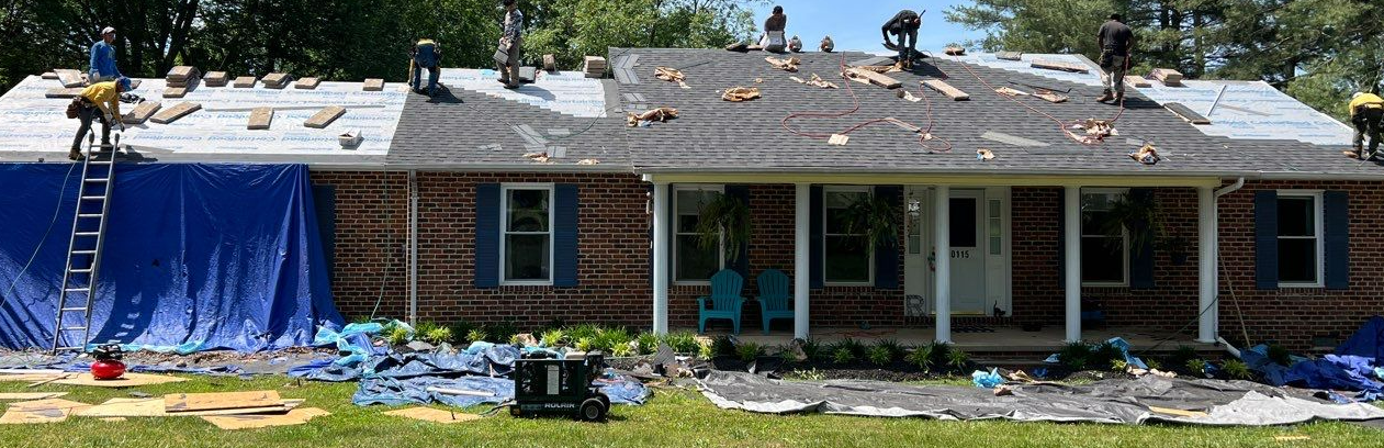 replacing old shingles in virginia with new ones