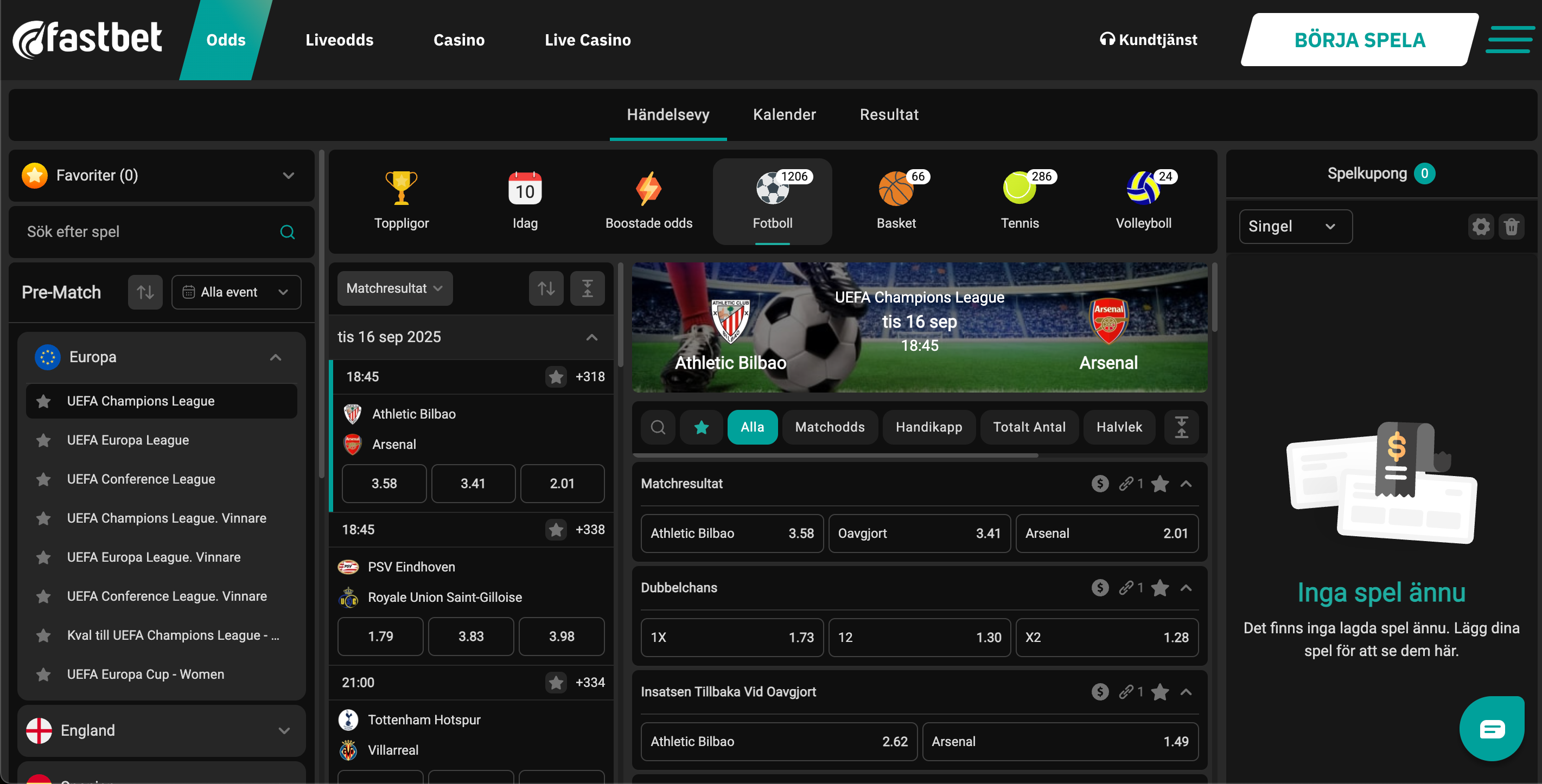 Fastbet odds - sportsbook