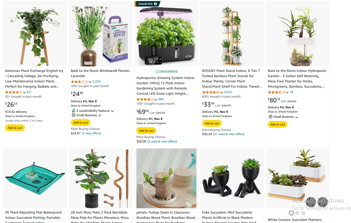 how to sell plants online