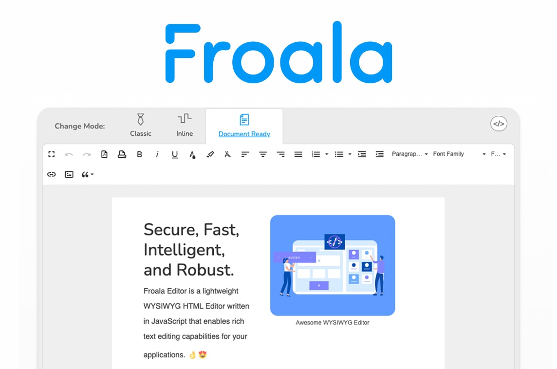 A sample image of Froala Editor's demo.