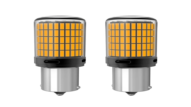 Amber colored turn signal lights are stylish and legal in most regions
