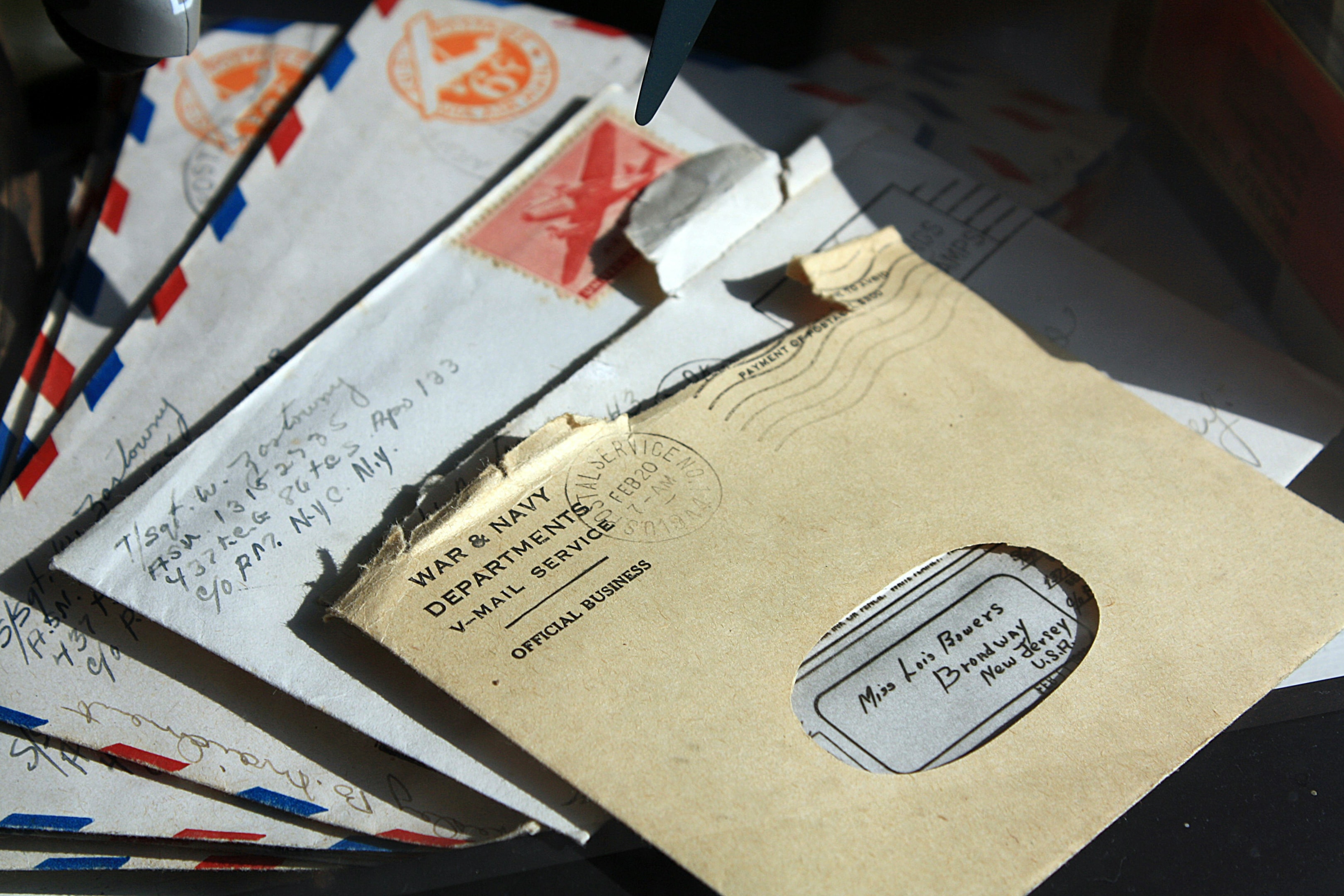 Multiple pieces of mail being sent out by real estate investor to various motivated sellers.