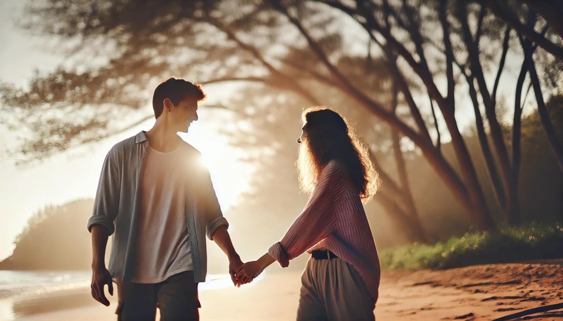  A couple sharing a spontaneous moment in public